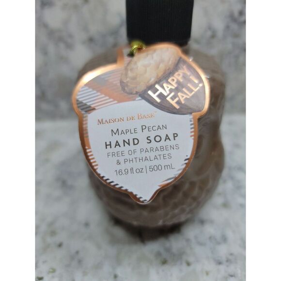 Maison De Base Ecru Owl Soap Fall Maple Pecan Scent  16.9 fl oz NEW - Picture 3 of 6